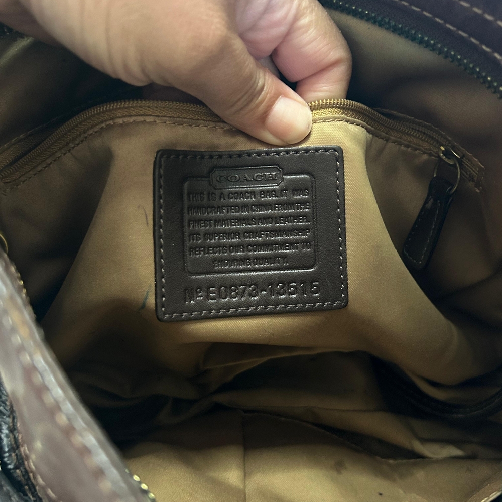 Patchwork Leather Shoulder Bag - Picture 5 of 8